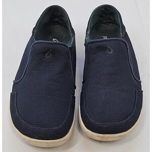 OluKai Nohea Mesh Mens 9 Dark Blue Slip On‎ Shoes 10188-DGDG Casual